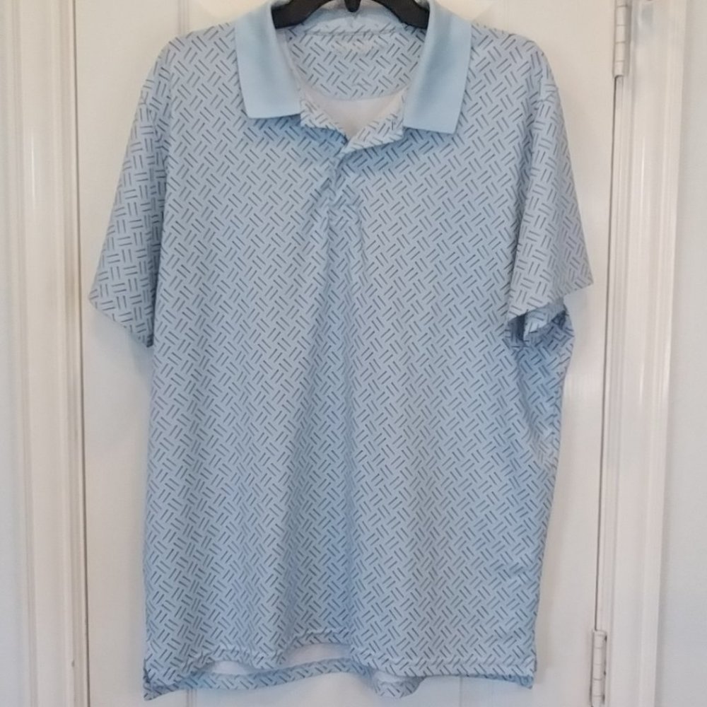 Bonobos Golf Tee Short Sleeve Golf Polo Blue Size L
